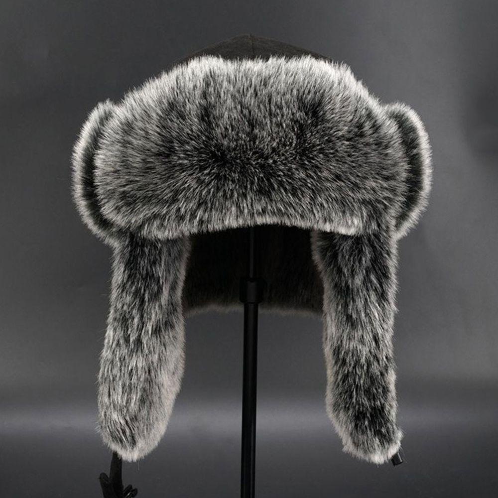 TIANCONG Trapper Ushanka หมวกบอมเบอร์สไตล์รัสเซีย สำหรับฤดูหนาว - รูปที่ 3