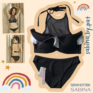 Sabina ชุดว่ายน้ำ Swimwear Collection : Mykonos Set SBWH017BK+SUWH017BK สีดำ