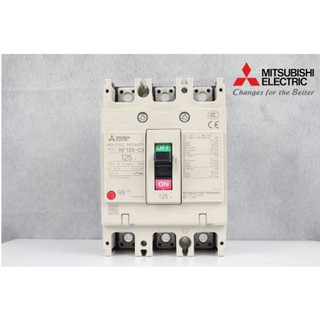 MITSUBISHI : Breaker NF125-CV 3P 125A เบรกเกอร์ ของแท้