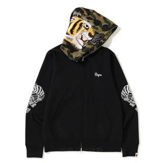 BAPE TIGER ambroidery full zip hoodie