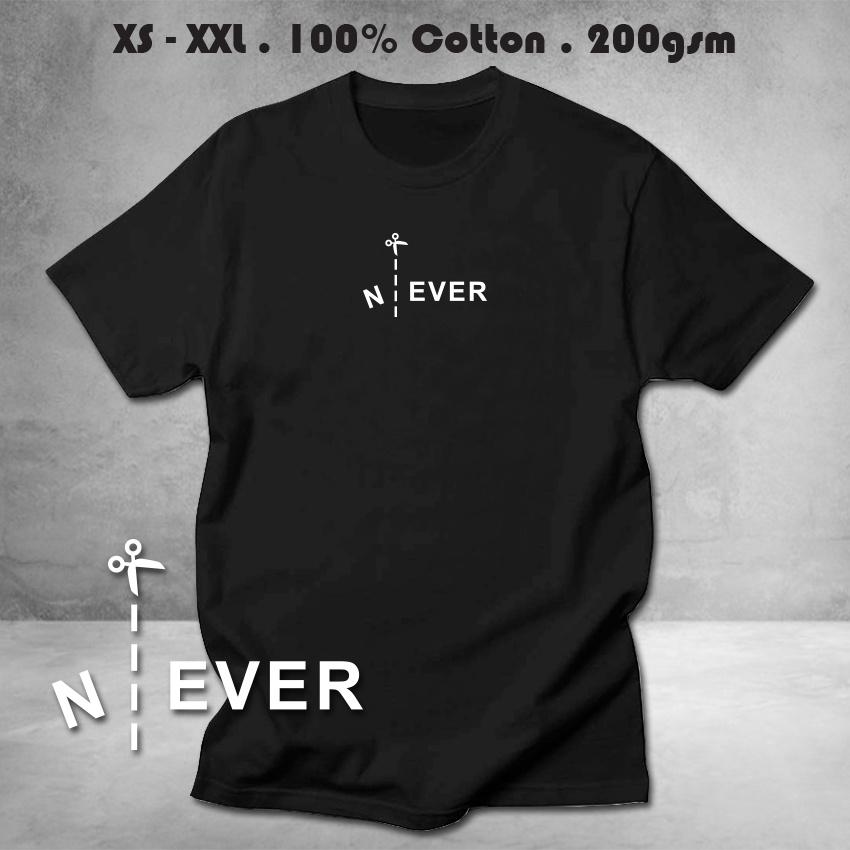 NEVER GIVE UP 12 PREMIUM COTTON GRAPHIC TOP TEES เสื้อยืด 12
