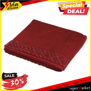 ผ้าขนหนู H&amp;L STYLE MOSAIC 31x60 นิ้ว สีแดง ผ้าเช็ดตัว TOWEL 31X60 MOSAIC RED H&amp;L STYLE