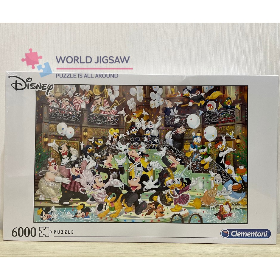 Clementoni: Disney Gala 6,000 pieces,  jigsaw puzzle, จิ๊กซอว์ 6000 ชิ้น