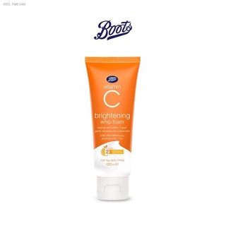 🔥ส่งไวจากไทย🔥BOOTS VITAMIN C บู๊ทส์ วิตามิน ซี ไบร์ทเทนนิ่ง วิป โฟม  100 มล