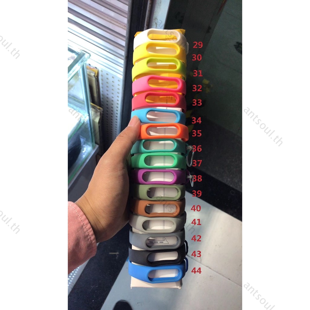 xiaomi mi band 2 สายรัดข้อมือซิลิโคนหลากสีแบบเปลี่ยนสําหรับ miband 2 mi band2 Band2 strap #8