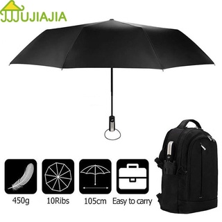 Jujiajia ร่มพับอัตโนมัติเต็มรูปแบบร่มอัตโนมัติ UV แข็ง Windproof แห้งเร็วขนาดใหญ่ออกแบบร่มกันแดดไวนิล