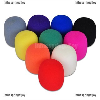 ❥Inthespringofjoy❥ แผ่นโฟมฟองน้ํา 10 สี สําหรับครอบไมโครโฟน