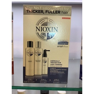 NIOXIN HAIR SYSTEM KIT NORMAL TO THIN - LOOKING NO.5 ชุดเซ็ทบำรุงเส้นผมให้หนาขึ้น