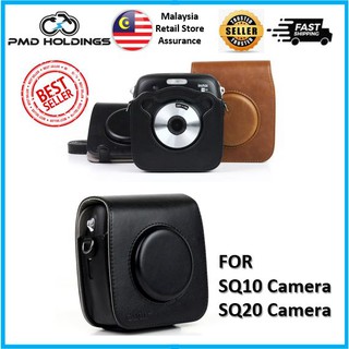 Fujifilm Instax SQUARE SQ20 SQ10 กระเป๋ากล้อง หนัง PU วินเทจ สายคล้องไหล่ กระเป๋าป้องกันกล้อง ฝาครอบพกพา