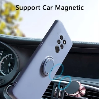 เคส Huawei Mate 20 Pro X โทรศัพท์มือถือซิลิโคนกันกระแทกพร้อมแหวนแม่เหล็กสําหรับ