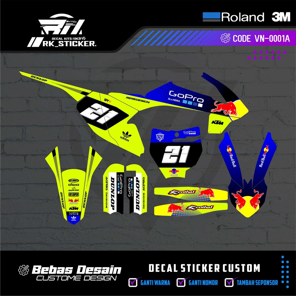 รูปลอก KTM 65cc ออกแบบเองได้ฟรี