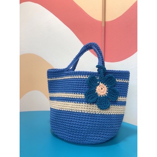 กระเป๋าเชือกฟอกถัก🧶Bucket Bag (s) Twotone เลือกได้ 2 สีค่ะ🧶