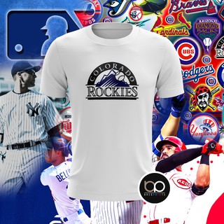 เสื้อครอปสายฝอ - โคโลราโดร็อคกี้เบสบอล MLB Tshirt สําหรับผู้ชาย 02