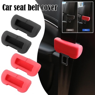 Tesla อุปกรณ์เสริม2cs for Tesla Model 3/Y Seat Belt Buckle New Car Safety Belt Cover Silicone Collision Avoidance Car ro