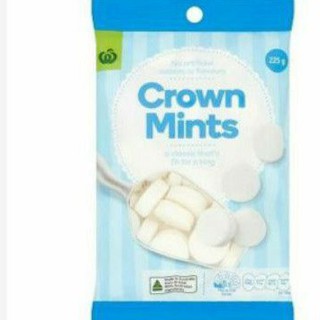 🚚💨พร้อมส่ง!! Woolworths Crown Mints 225 g คุณภาพระดับพรีเมี่ยม