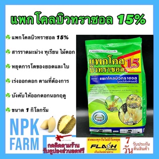 แพกโคลบิวทราซอล 15% ขนาด 1 กิโลกรัม แพคโคลบิวทราซอล แพคโคล หยุดยอด สารราด สารราดมะม่วง ทุเรียน ไม้ดอก สารทำดอก นอกฤดู