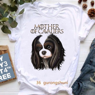 Gildan เสื้อยืดผ้าฝ้าย 1 พิมพ์ลายกราฟฟิค mother Of Cavalier King Charles Spaniel ของขวัญวันเกิด สําหรับผู้ชาย และผู้หญิง