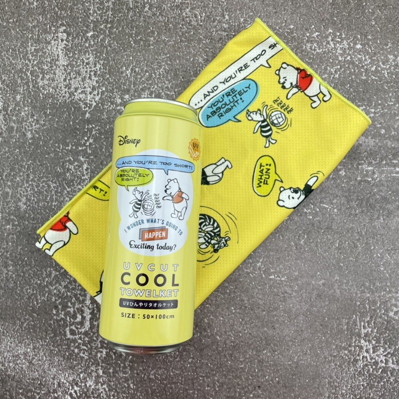 [ของแท้ของใหม่นำเข้าจากญี่ปุ่น] ผ้าเย็น UV cut cool towel blanket ลายหมีพูห์ winnie the pooh