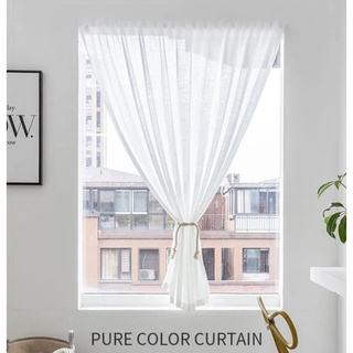 0.7*1.2M ผ้าม่าน Curtain ผ้าม่านโปร่งแสง ม่านกรองแสง ะผ้าม่านโปรงแสง ม่านโปร่งแสง ผ้าม่านหน้าต่างทึบแสง ติดตั้งง่ายหมัดฟ