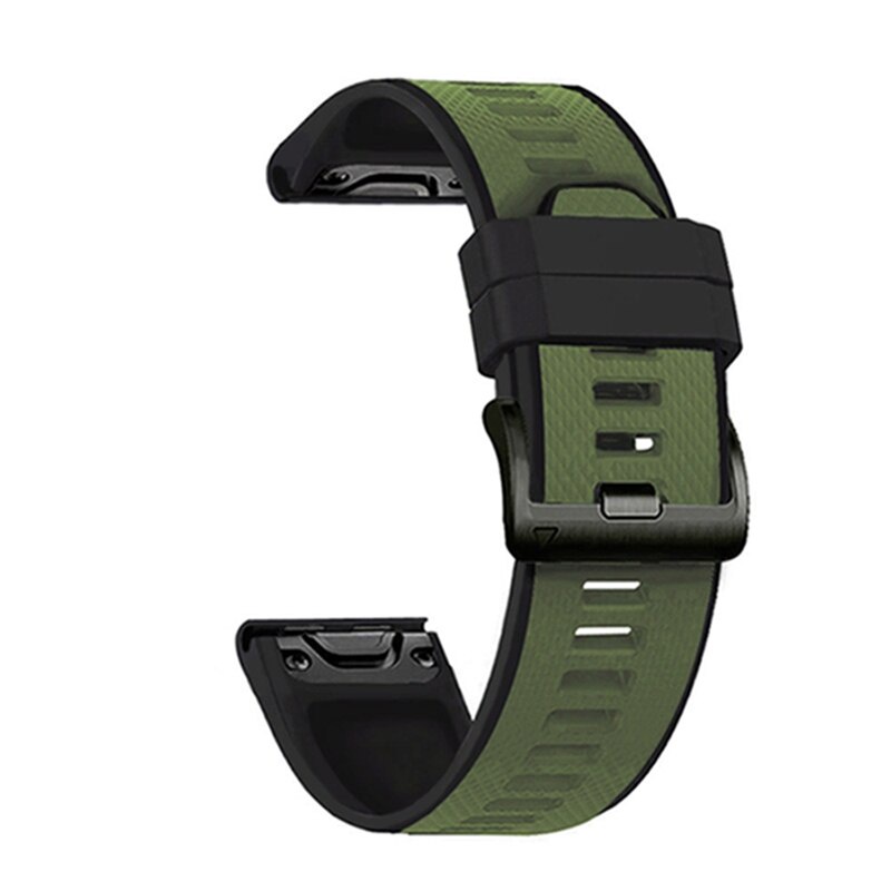 22 มม.คุณภาพสูงคู่สียาง Quickfit สําหรับ Garmin นาฬิกา MARQ นักกีฬา Aviator Captain Driver Expeditio ซิลิโคนอ่อนนุ่มกีฬากันน้ํา Breathable นาฬิกา Band