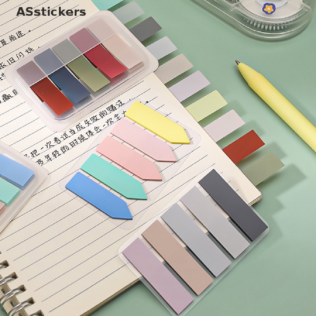 ASstickers☀ 1Sheet of 100 Pcs Colored Index Tabs Sticky Note for Page Marker Message Sticker HOT