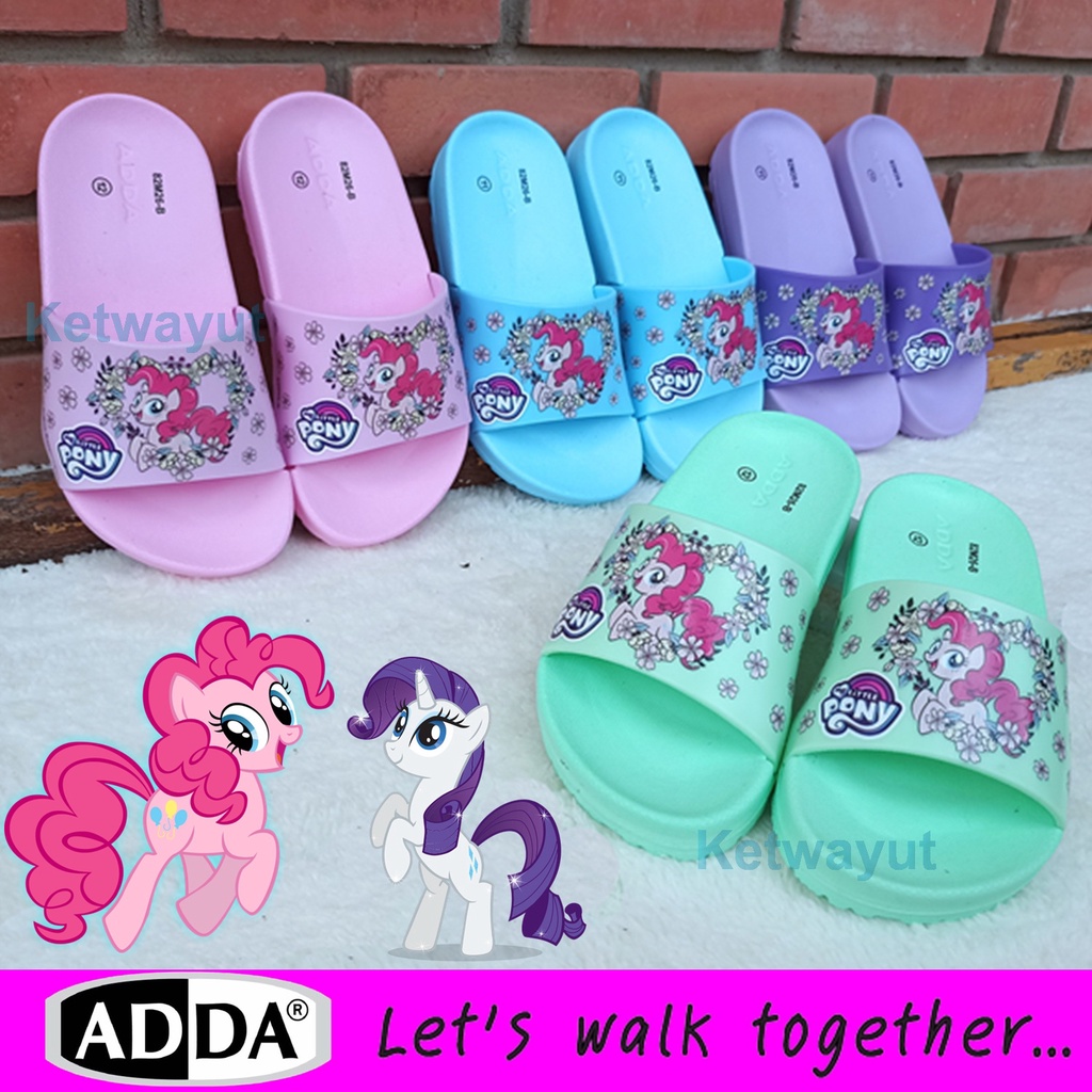 รองเท้าแตะเด็ก รองเท้าเด็ก ลายการ์ตูน little pony Adda 82M26