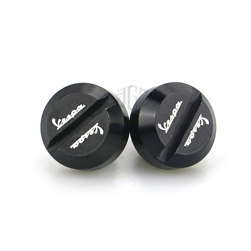 ​อุด​กระจก​ New Vespa สีดำ​ 1 คู่​ for VESPA PIAGGIO Gts 250 300 Lx 125 S125 SPRINT PRIMAVERA 150 จุกปิดรูกระจก น็อตอุดรูกระจกสำหรับ New Vespa งานอลูมิเนียม - รูปที่ 4