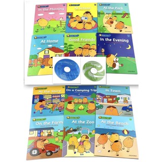 Potato pals books set (12 เล่ม cd 2 แผ่น)หนังสือหัดอ่านภาษาอังกฤษ