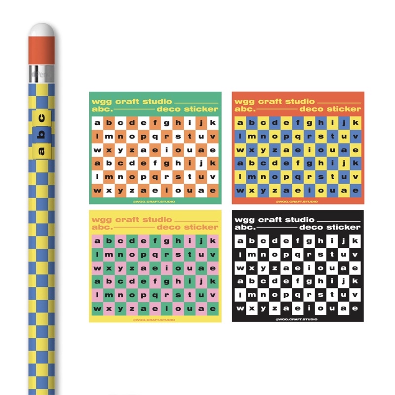 💘wgg craft studio - abc mini sticker