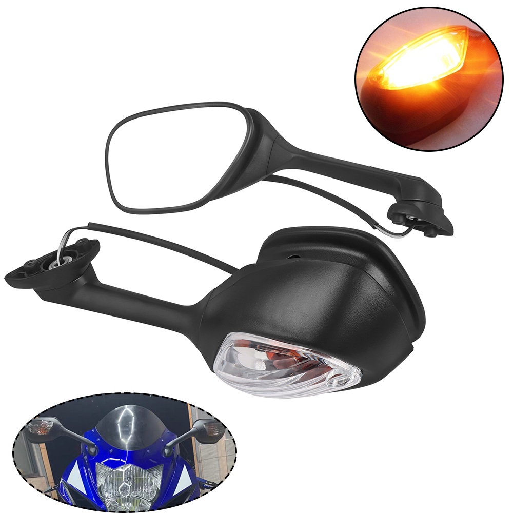 For SUZUKI GSXR 600 750 K11 2011-2015 GSXR 1000 K9 2009-2016 Motorcycle Rear View Side Mirror With LED Turn Signal Light