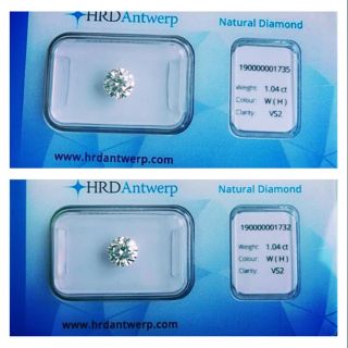 2 เม็ด รวม 2.08ct. ขายถูก❤❤ น้ำ 96vs ใส ไฟดี 💎💎 ขาย 2 เม็ดเพียง 400,000❤❤