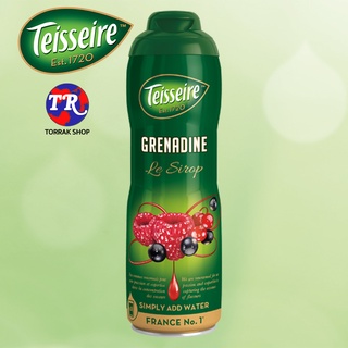 เตสแซร์ น้ำหวานเข้มข้น กลิ่นเกรนาดีน 600มล Teisseire Grenadine Syrup 600ml