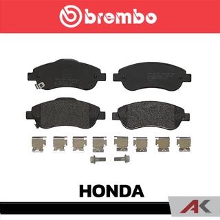 ผ้าเบรกหน้า Brembo โลว์-เมทัลลิก สำหรับ HONDA CRV V 1.6D 4WD 2017 รหัสสินค้า P28 045B ผ้าเบรคเบรมโบ้