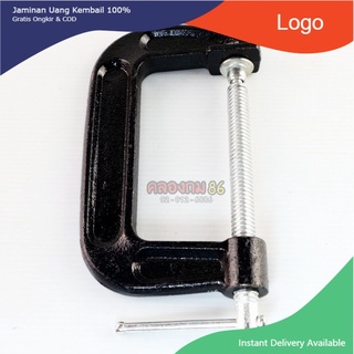c clamp ขนาด 5 นิ้ว ซีแคมป์ เหล็กจับชิ้นงาน ปากกาจับชิ้นงาน