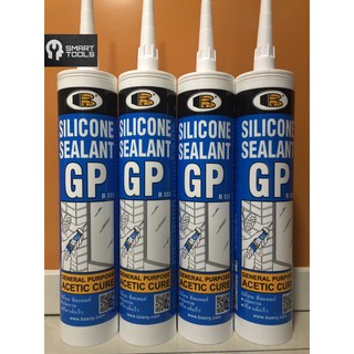 ซิลิโคนยาแนว ยิงกระจก สีใส แห้งเร็ว บอสนี่ Silicone Sealant GP BOSNY GP-B333