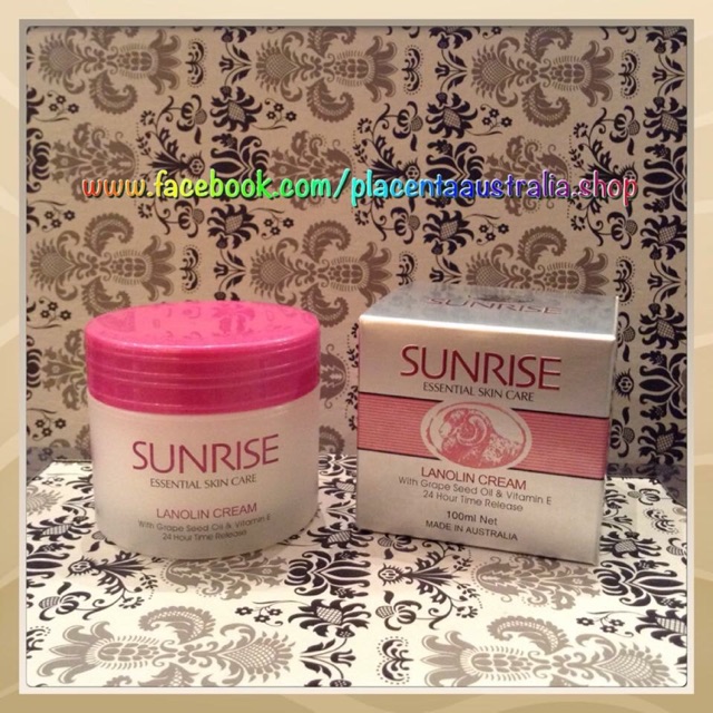 SUNRISE Lanolin Cream With Grape Seed & Vitamin 24 Hr 100 ml