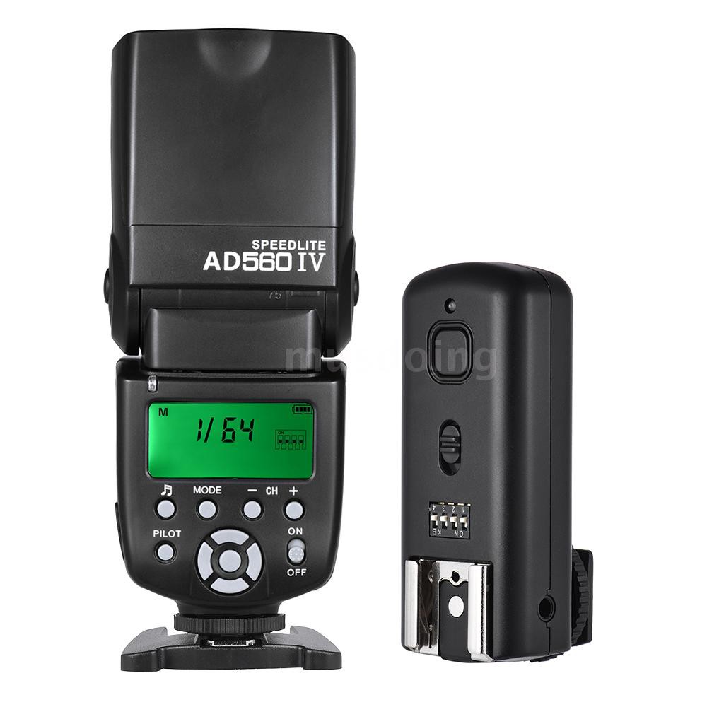 readyAndoer AD560 IV 2.4G Wireless Universal Oncamera Slave Speedlite Flash Light GN50 with
