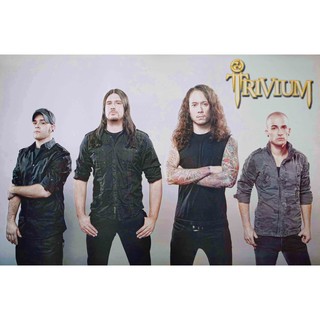 โปสเตอร์ รูปถ่าย วง ทริเวียม Trivium (1999-Now) POSTER 24”X35” Inch American Heavy Metal Progressive