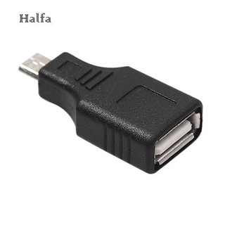 Hl☆อะแดปเตอร์แปลง USB 2.0 Female เป็น Micro USB 5 Pin Male Plug OTG สําหรับโทรศัพท์มือถือ แท็บเล็ต