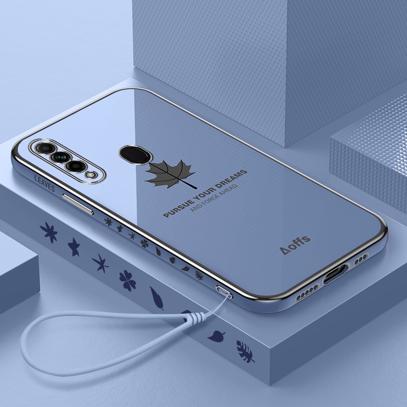 เคส oppo A31 เคสขอบตรง ใบเมเปิ้ล เคสนิ่ม FY