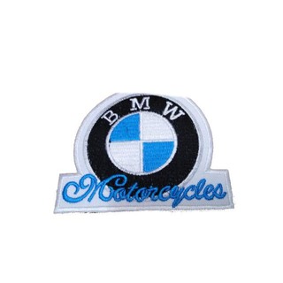 [ตัวรีด เย็บได้] BMW MOTORCYCLES 005 ป้ายติดเสื้อ logo Embroidered Sew Iron On Patches Badge