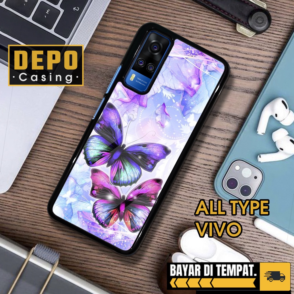 HP Vivo Y51 Y51A Y53S Case Y51 Y51A Y53S Premium Glossy Depo Casing [BTFY] Aesthetic Phone Case Anim