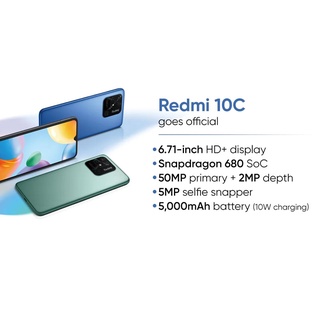 Xiaomi Redmi 10c (4/64GB)  รุ่นกลางน้องใหม่ ชิป SNAPDRAGON 680