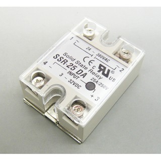 โซลิดสเตตรีเลย์ 25A solid state relay SSR-25DA 25A actually 3-32V DC TO 24-380V AC