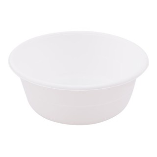 ว๊าว🍟 กะละมังพลาสติก สีขาว ขนาด 45 ซม. Round Plastic Wash Tub 45 cm. White Color