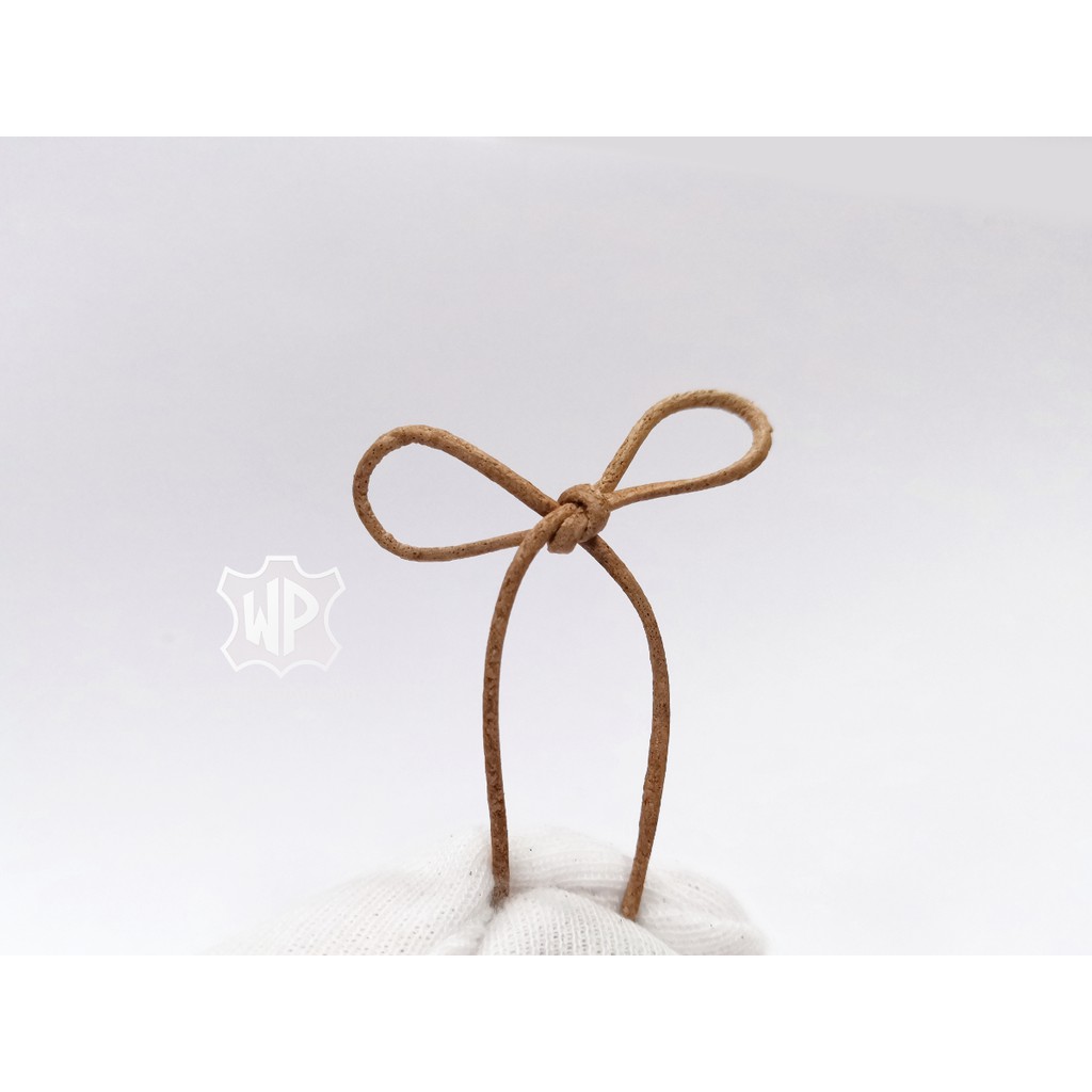 เชือกหนังแท้เส้นกลม10หลา มีขนาด 1มม,1.5มม, 2มม, 2.5มม, 3มม, 4มม, 5มม. Genuine Leather Round Cord - รูปที่ 3