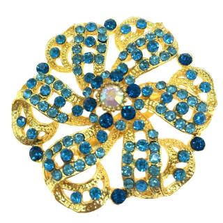 Vintage Jewelry  เข็มกลัด ลายดอกไม้ แฟชั่น คลาสสิก เข็มกลัดเพชร ดอกไม้ สิสิ 1pcs