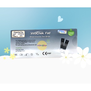 VivaChek Fad แผ่นตรวจน้ำตาล 25-50 แผ่น