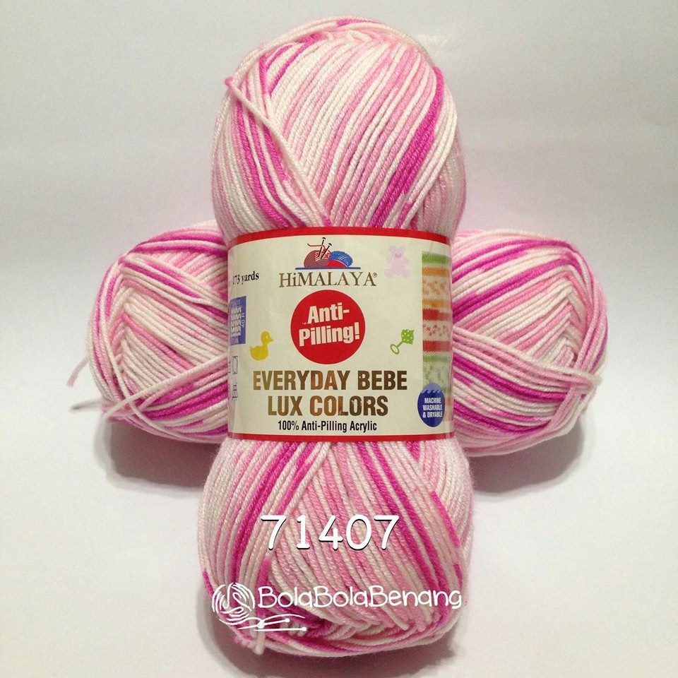 Himalaya Everyday Bebe Lux สีนําเข้าเส้นด้ายถัก 71407