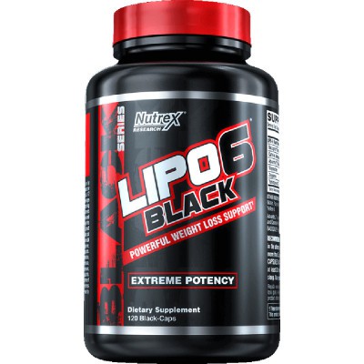 Nutrex Lipo-6 Black 120 capsules Powerful Thermogenic To Boost Metabolism & Control Appetite!*